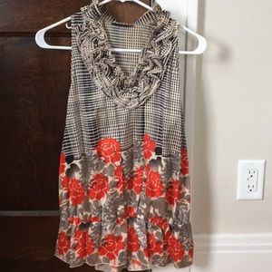 The Limited Sleeveless Silk Peplum Top - Size S